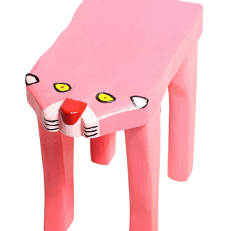 Banco Pantera Cor De Rosa Lindíssimo ( Desenho De Infância )